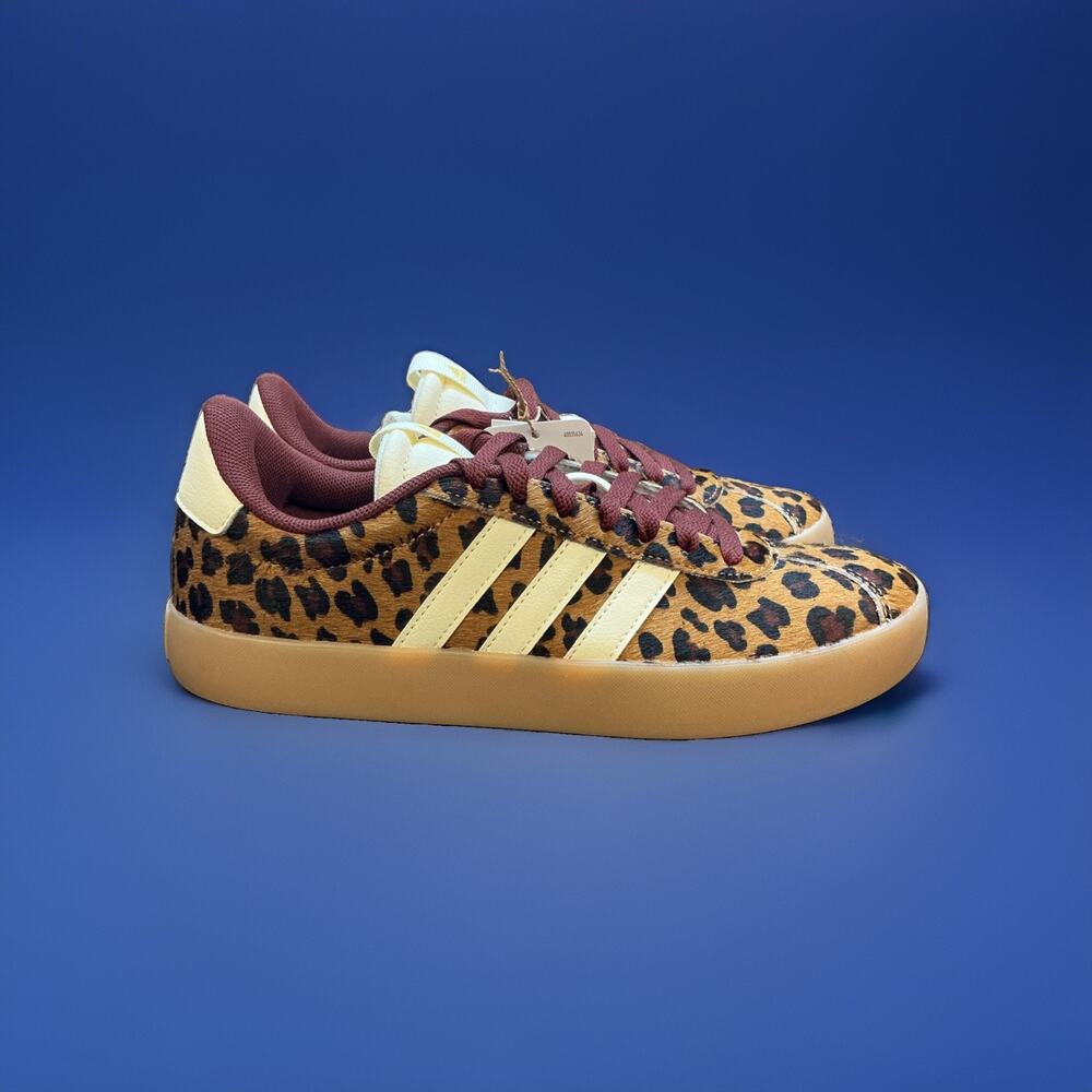 Size 6 - adidas VL Court 3.0 Leopard W